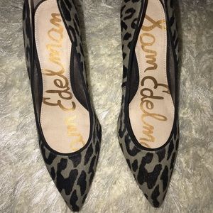 Sam Edelman leopard heels size 8.5